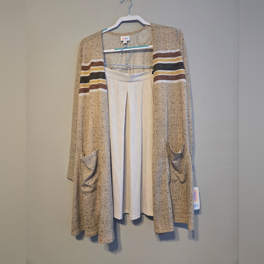 Lularoe Outfit - Caroline Cardigan (M) And Madison (L)